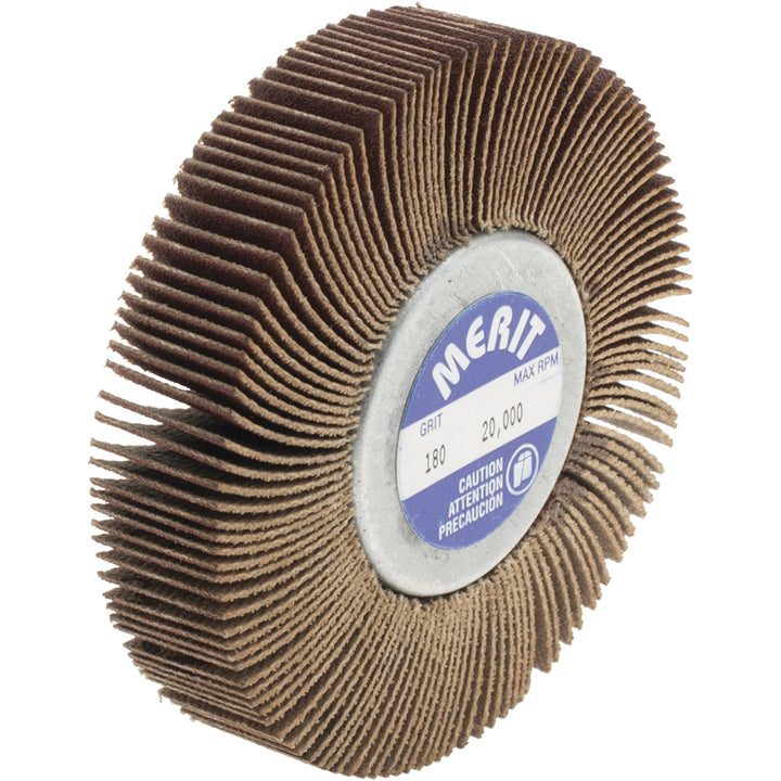 180-Grit Aluminum Oxide Flap Wheel - Merit Abrasives 08834134018