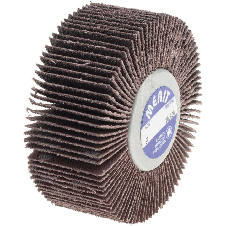 60-Grit Aluminum Oxide Flap Wheel - Merit Abrasives 08834134022
