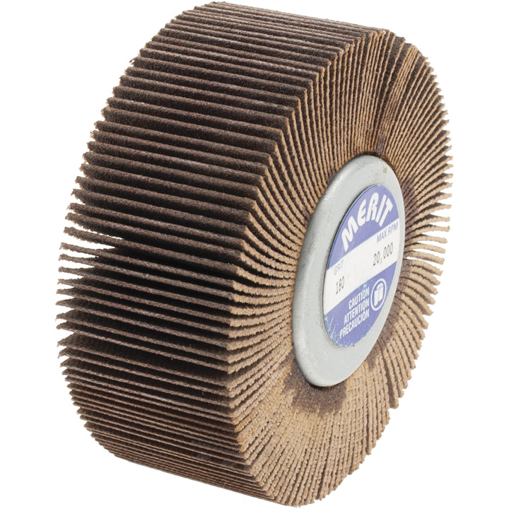 180-Grit Aluminum Oxide Flap Wheel - Merit Abrasives 08834134025
