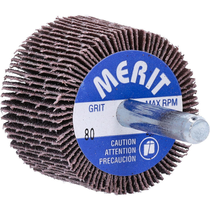 80-Grit Ceramic Alumina Flap Wheel - Merit Abrasives 08834137141