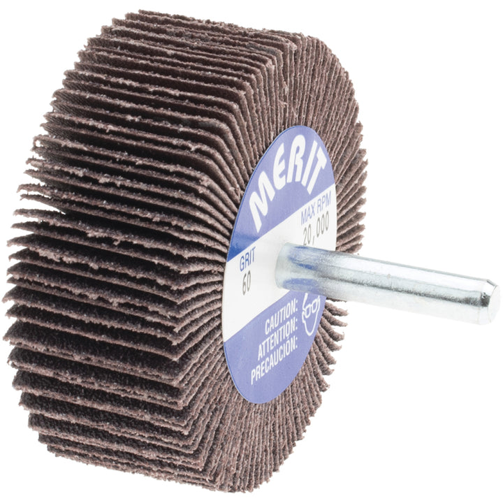 60-Grit Ceramic Alumina Flap Wheel - Merit Abrasives 08834137410