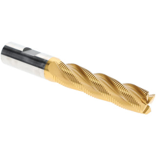 0.7500" 4-Flute Cobalt Single End Mill, TiN - Hertel 72846488