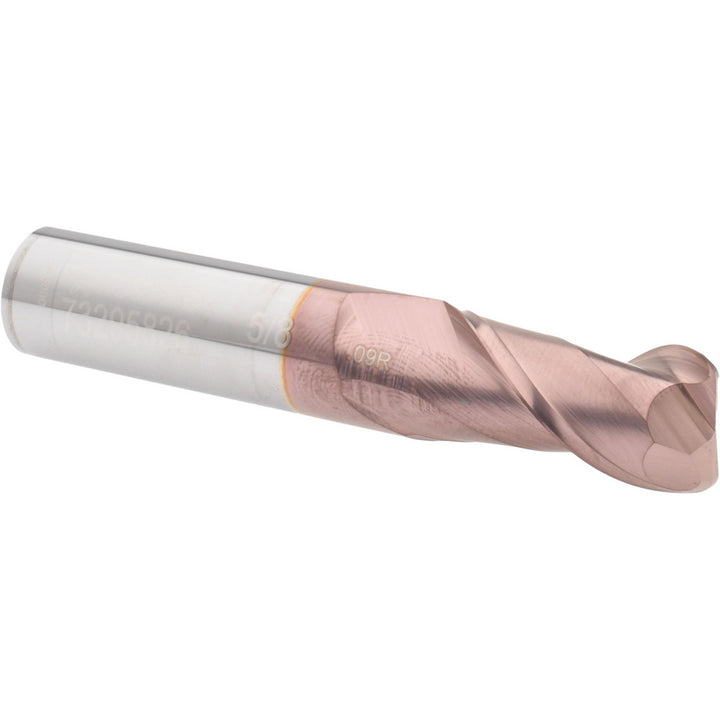 5/8" 2-Flute Solid Carbide Corner Radius End Mill, TiCN - Accupro 12181511