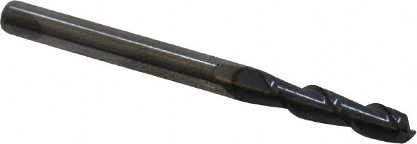 1/8" 2-Flute Solid Carbide Corner Radius End Mill, AlTiN - Accupro 12181269