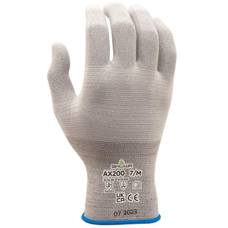 Large Gray Polyurethane Gloves - SHOWA AX200L-08