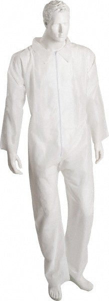 5X-Large White Chemical-Resistant Protective Garment - PRO-SAFE KM-CVLSMSREG-OP-5XL-WHITE