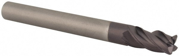 9/32" 4-Flute Solid Carbide Corner Radius End Mill, AlTiN - M.A. Ford. 17728102A