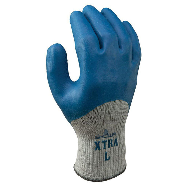 Gray with Blue General Purpose Gloves - SHOWA 305M-08