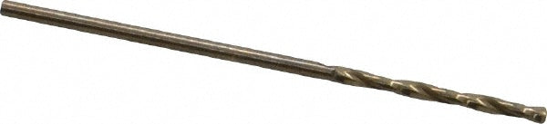 0.0472" Cobalt Drill Bit, Oxide/Gold, 135° point - Cleveland C70059