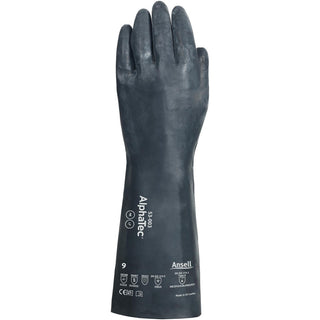 X-Large Black General Purpose Chemical-Resistant Gloves - Ansell 53002100