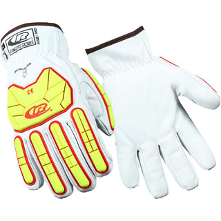 2X-Large Natural Goatskin Leather; HPPE; Thinsulate; Polyester Cut, Puncture & Abrasion-Resistant Gloves - Ansell 668-12