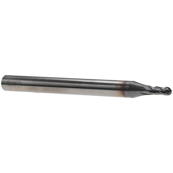 1/16" 4-Flute Solid Carbide Ball End Mill, TiCN - Hertel EG250004