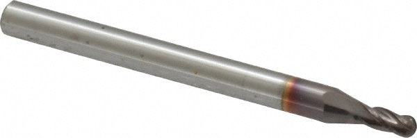 5/64" 4-Flute Solid Carbide Ball End Mill, TiCN - Hertel EG99924514