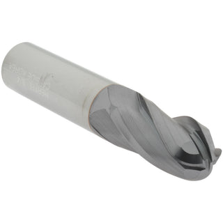 3/4" 4-Flute Solid Carbide Ball End Mill, TiCN - Hertel EG250048