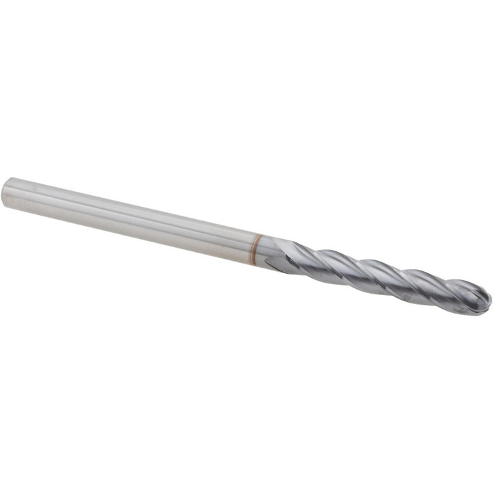 3/16" 4-Flute Solid Carbide Ball End Mill, TiCN - Hertel EG062012