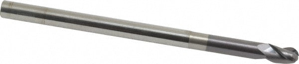 3/8in" 3-Flute Solid Carbide Ball End Mill, AlTiN - ProMax 113-02464