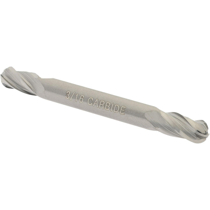 3/16" 4-Flute Solid Carbide Ball End Mill - Hertel E5252012