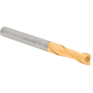 1/4" 2-Flute Solid Carbide Square End Mill, TiN - Hertel 750301