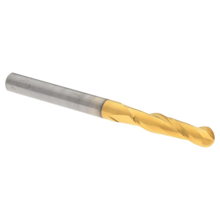 1/8" 2-Flute Solid Carbide Ball End Mill, TiN - Hertel E6249008