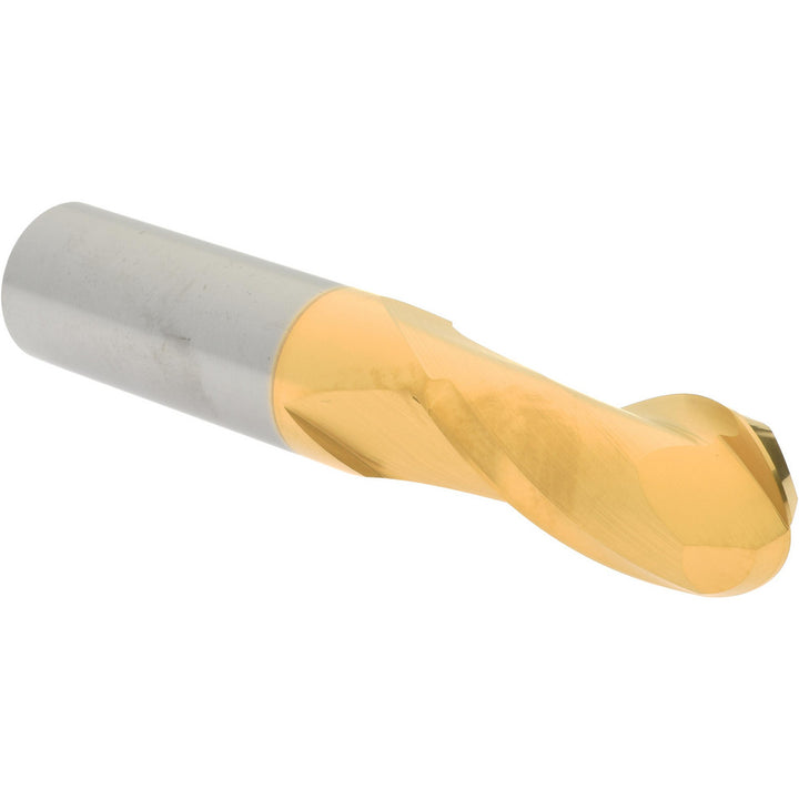 5/8" 2-Flute Solid Carbide Ball End Mill, TiN - Hertel E6249040