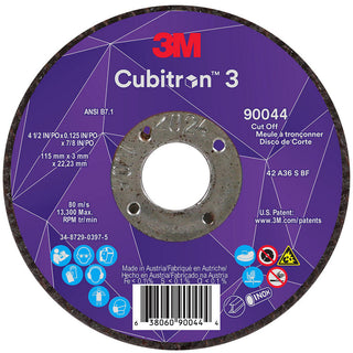 4-1/2 x 1/8" 36-Grit Precision Shaped Ceramic Grinding & Cutoff Wheel - 3M 7100304009
