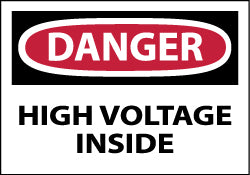 Danger - High Voltage Inside Label - AccuformNMC D290AP