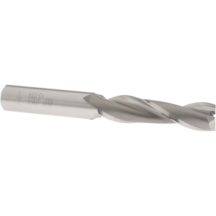 1/2" 2-Flute Cobalt Square End Mill - OSG 5251100
