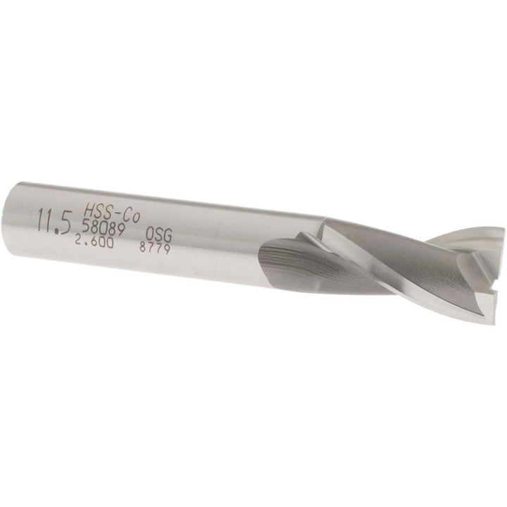 0.4528" 2-Flute Cobalt Square End Mill - OSG 5808900