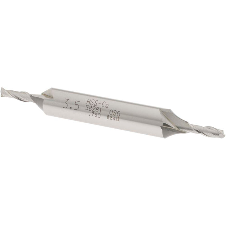 0.1378" 2-Flute Cobalt Square End Mill - OSG 5828100
