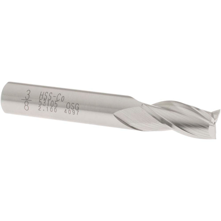 3/8" 3-Flute Cobalt Square End Mill - OSG 5310500