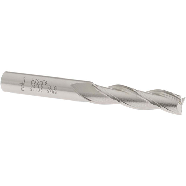 3/8" 3-Flute Cobalt Square End Mill - OSG 5360500