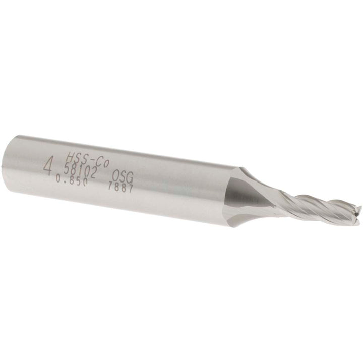 0.1575" 4-Flute Cobalt Square End Mill - OSG 5810200