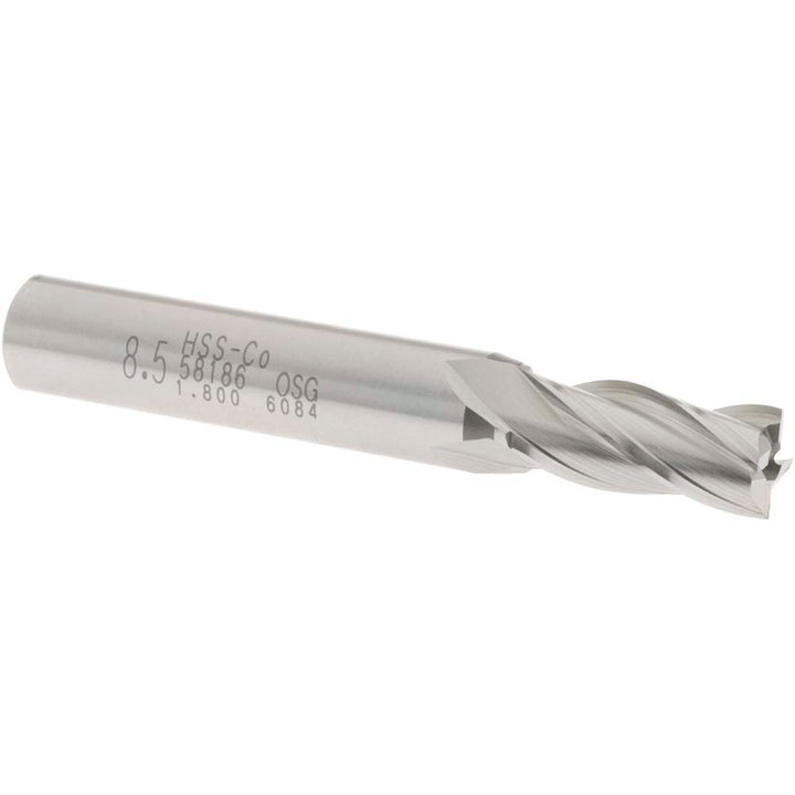 0.3346" 4-Flute Cobalt Square End Mill - OSG 5818600