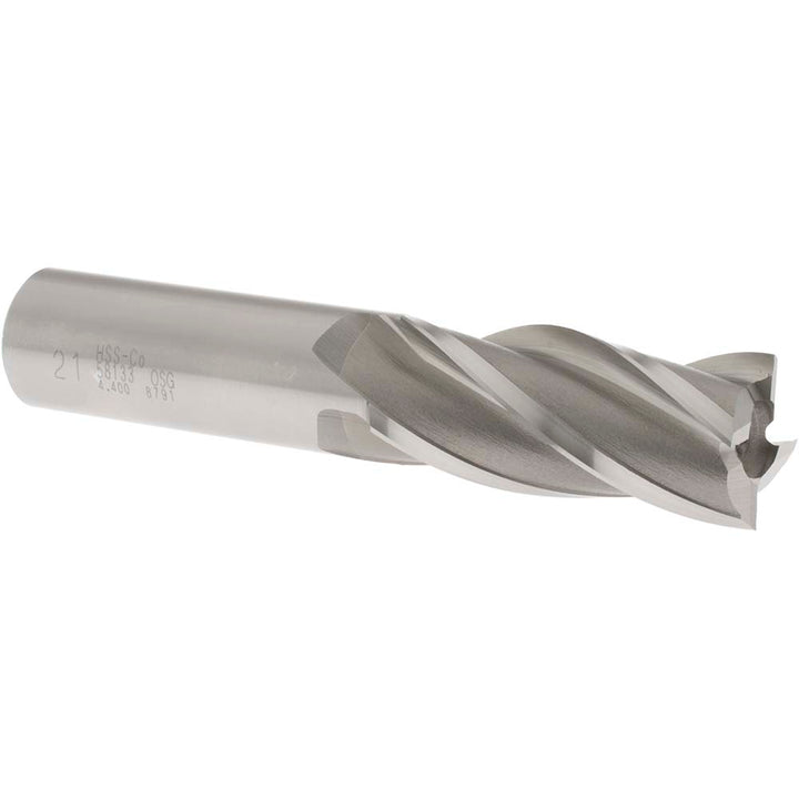 0.8268" 4-Flute Cobalt Square End Mill - OSG 5813300