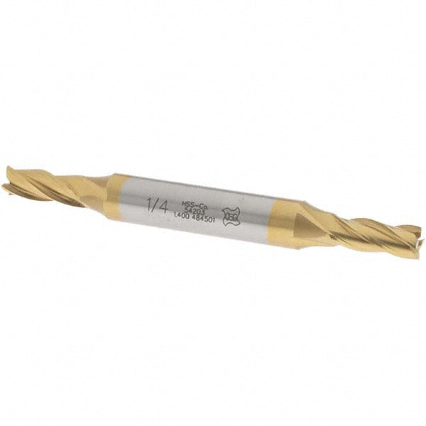 1/4" 4-Flute Cobalt Square End Mill, TiN - OSG 5420305