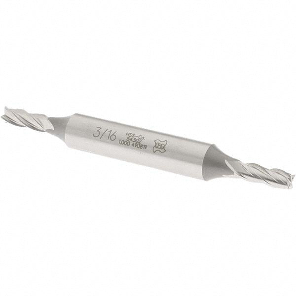 3/16" 4-Flute Cobalt Square End Mill - OSG 5430200