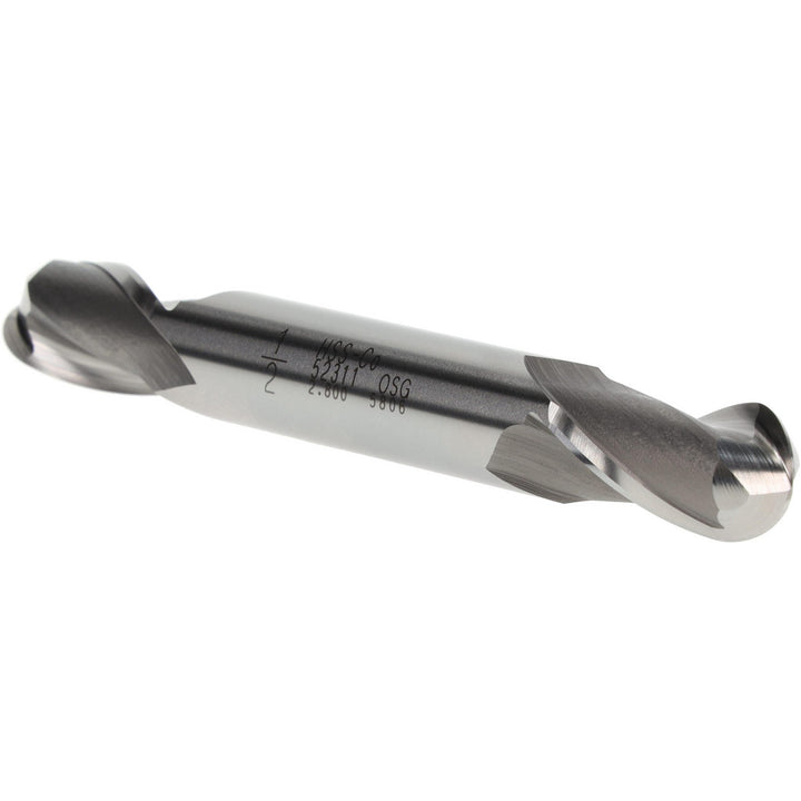 1/2" 2-Flute Cobalt Ball End Mill - OSG 5231100