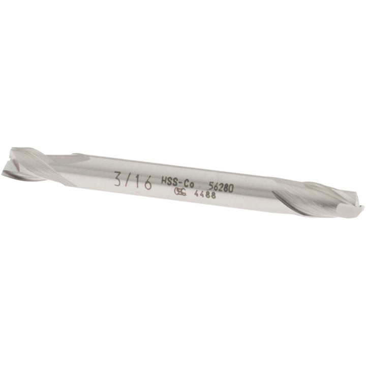 3/16" 2-Flute Cobalt Square End Mill - OSG 5628000