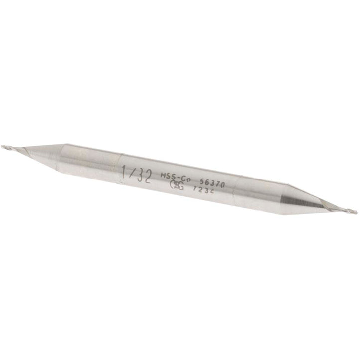 1/32" 2-Flute Cobalt Square End Mill - OSG 5637000