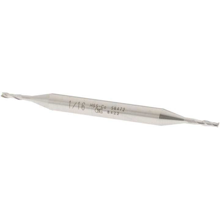 1/16" 2-Flute Cobalt Square End Mill - OSG 5647200
