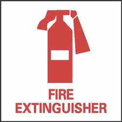 Fire Extinguisher Sign - AccuformNMC S21AP