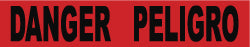Red Safety Tape - AccuformNMC PT54-2ML