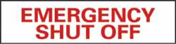 Emergency Shut-Off Sign - AccuformNMC M347P
