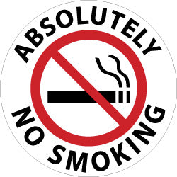 Absolutely No Smoking Sign - AccuformNMC WFS4