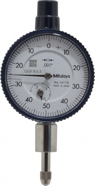 0.2500" Dial Indicator, 0.001000" grad - Mitutoyo 1411A