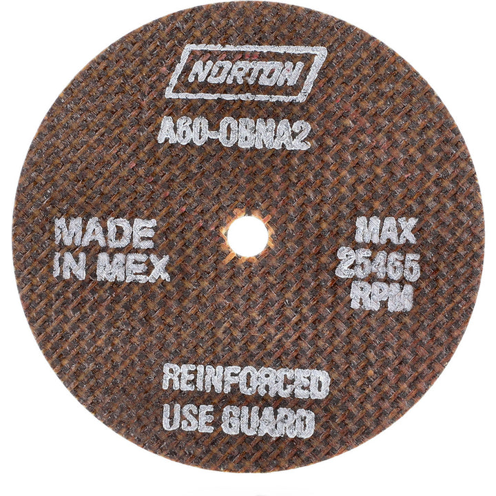 3" 60-Grit Aluminum Oxide Grinding & Cutoff Wheel - Norton 66243528471