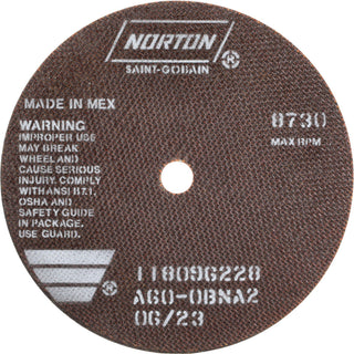 7" 60-Grit Aluminum Oxide Grinding & Cutoff Wheel - Norton 66252938811