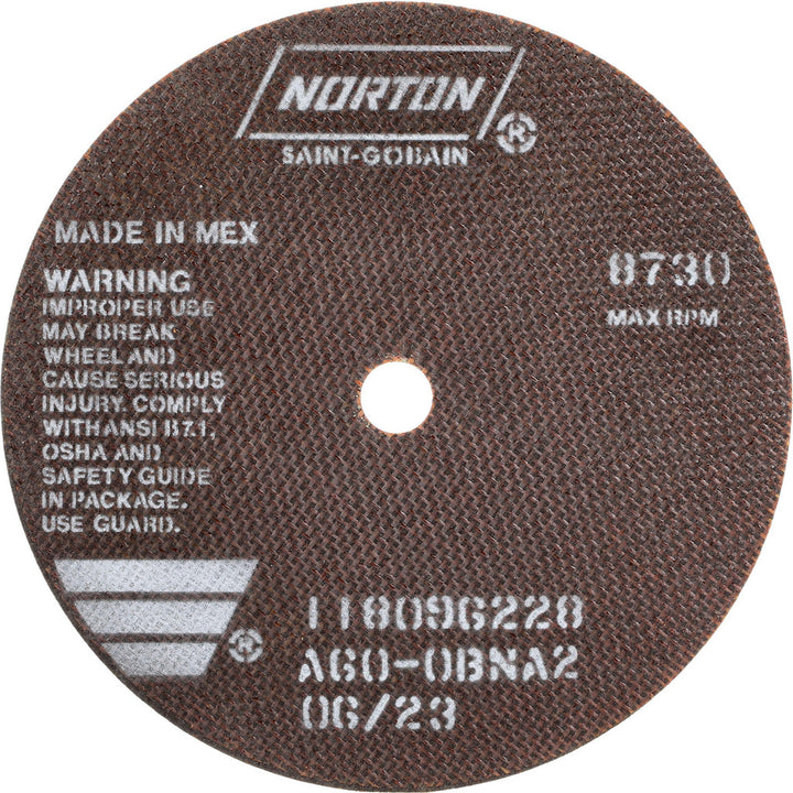 7" 60-Grit Aluminum Oxide Grinding & Cutoff Wheel - Norton 66252938811