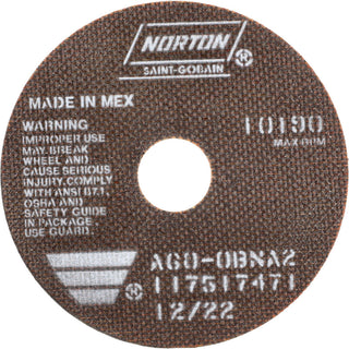 6" 60-Grit Aluminum Oxide Grinding & Cutoff Wheel - Norton 66252835165