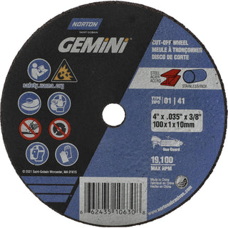 4" Aluminum Oxide Grinding & Cutoff Wheel - Norton 66243510630